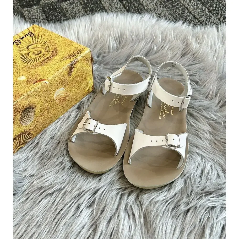 Salt Water Sandals‎ Sun-San Surfer White Size 2 NEW